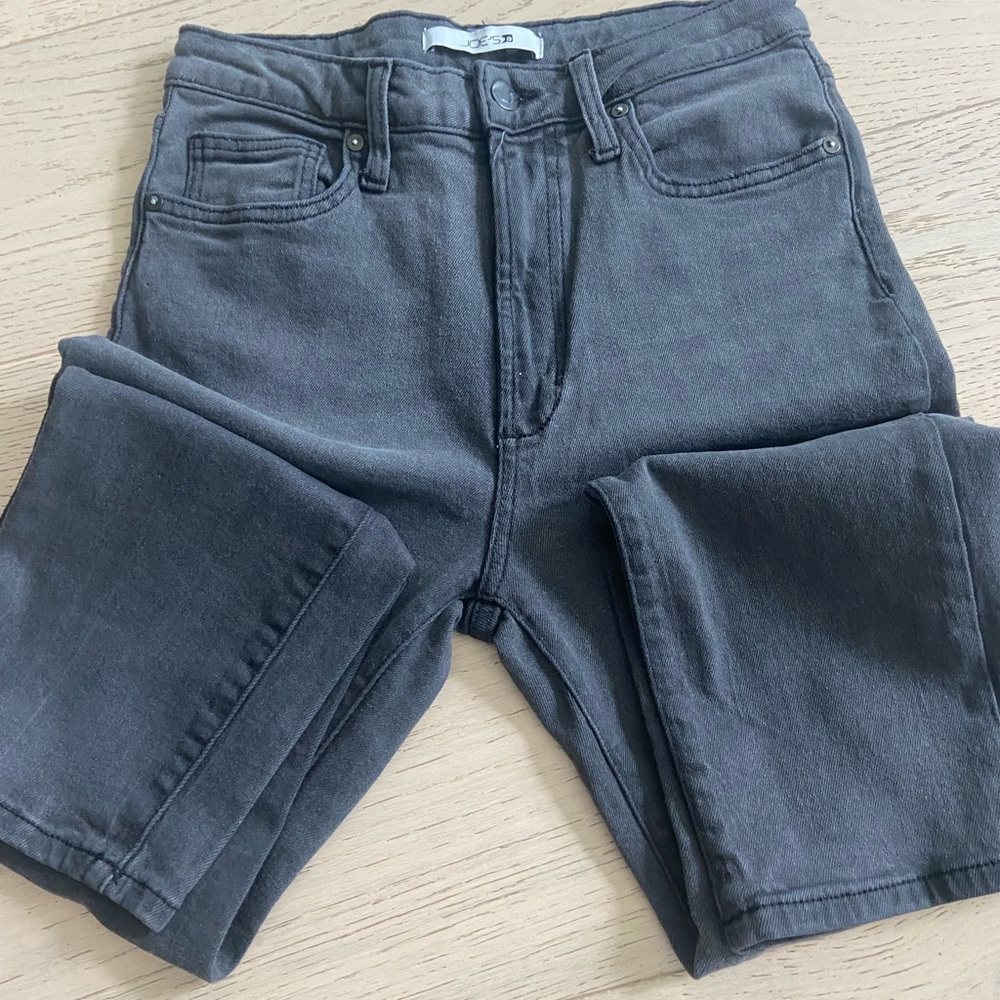 JOE’s JEANS High-waisted Straight Leg Jeans Size 27 Faded Black Wash Classic EUC - Picture 5 of 11